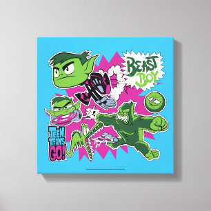 Teen Titans Go!   Beast Boy Shapeshifts Canvas Print