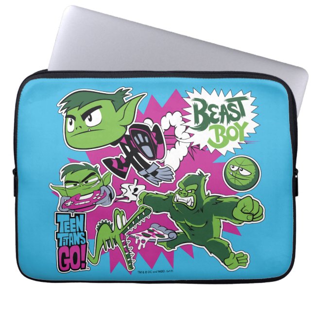 Teen Titans Go! | Beast Boy Shapeshifts Laptop Sleeve (Front)