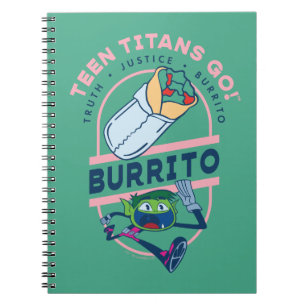 Teen Titans Go! Beast Boy "Truth Justice Burrito" Notebook