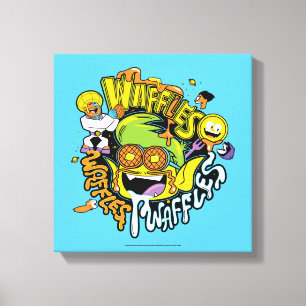 Teen Titans Go!   Beast Boy Waffles Canvas Print