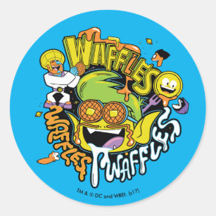 Teen Titans Go!   Beast Boy Waffles Classic Round Sticker