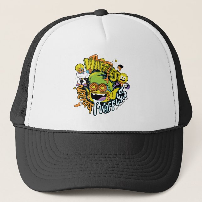 Teen Titans Go! | Beast Boy Waffles Trucker Hat (Front)