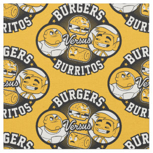 Teen Titans Go!   Burgers Versus Burritos Fabric