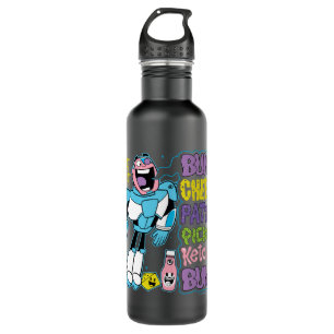 Teen Titans Go! Cyborg Burger Rap 710 Ml Water Bottle