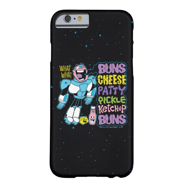 Teen Titans Go! | Cyborg Burger Rap Case-Mate iPhone Case (Back)