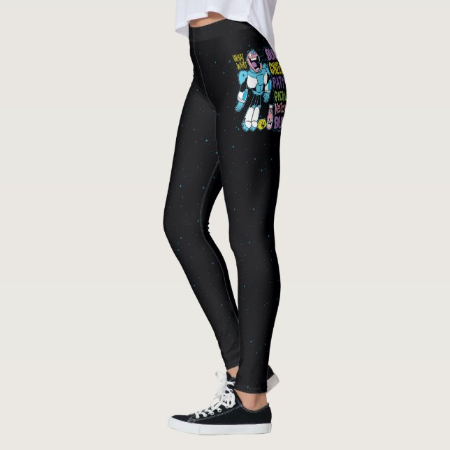 Teen Titans Go! | Cyborg Burger Rap Leggings (Left)