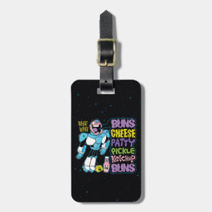 Teen Titans Go!   Cyborg Burger Rap Luggage Tag