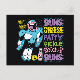 Teen Titans Go! | Cyborg Burger Rap Postcard