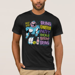 Teen Titans Go! Cyborg Burger Rap T-Shirt