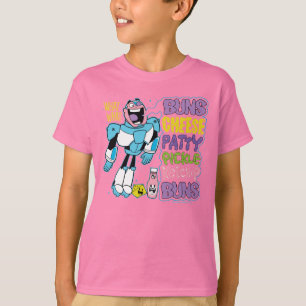 Teen Titans Go!   Cyborg Burger Rap T-Shirt