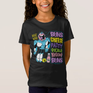Teen Titans Go! Cyborg Burger Rap T-Shirt