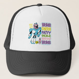 Teen Titans Go!   Cyborg Burger Rap Trucker Hat