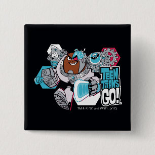 Teen Titans Go! Cyborg's Arsenal Graphic 15 Cm Square Badge