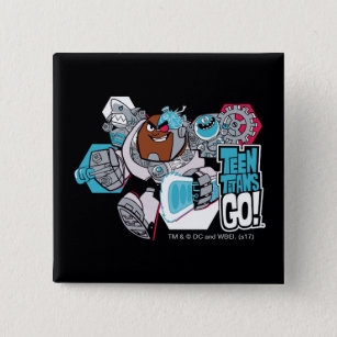 Teen Titans Go!   Cyborg's Arsenal Graphic 15 Cm Square Badge
