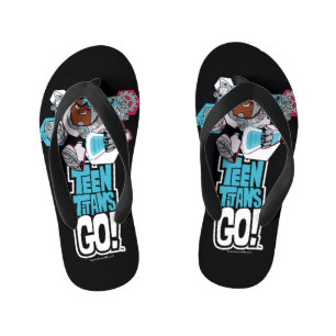 Teen Titans Go! Cyborg's Arsenal Graphic Kid's Flip Flops