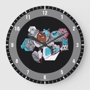 Teen Titans Go!   Cyborg's Arsenal Graphic Large Clock