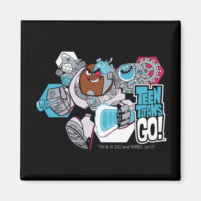 Teen Titans Go! | Cyborg's Arsenal Graphic Magnet (Front)