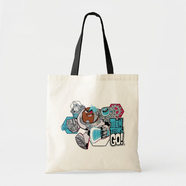 Teen Titans Go! | Cyborg's Arsenal Graphic Tote Bag (Front)