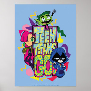 Teen Titans Go!   "Girls Girls" Animal Print Logo