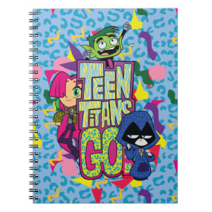 Teen Titans Go!   "Girls Girls" Animal Print Logo Notebook