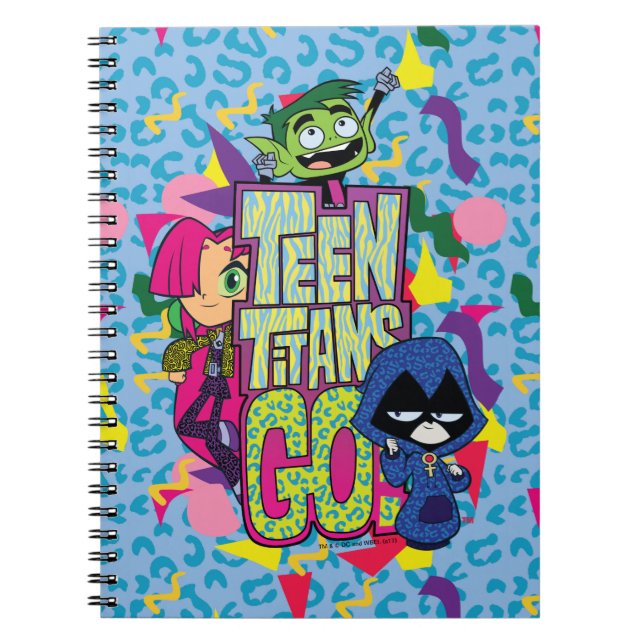 Teen Titans Go! | "Girls Girls" Animal Print Logo Notebook (Front)