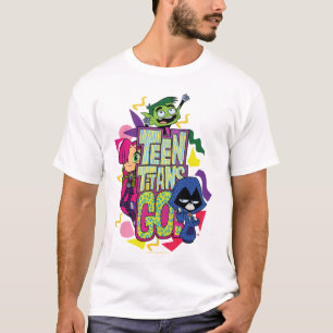 Teen Titans Go! "Girls Girls" Animal Print Logo T-Shirt