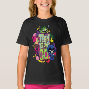 Teen Titans Go! "Girls Girls" Animal Print Logo T-Shirt