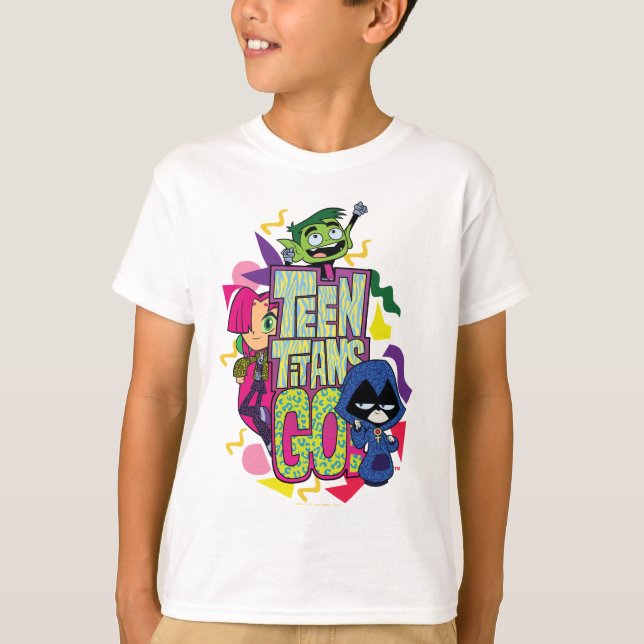 Teen Titans Go! | "Girls Girls" Animal Print Logo T-Shirt (Front)
