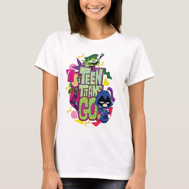Teen Titans Go! | "Girls Girls" Animal Print Logo T-Shirt (Front)
