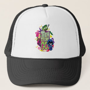 Teen Titans Go! "Girls Girls" Animal Print Logo Trucker Hat