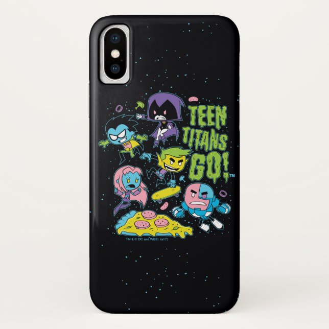 Teen Titans Go! | Gnarly 90's Pizza Graphic Case-Mate iPhone Case (Back)