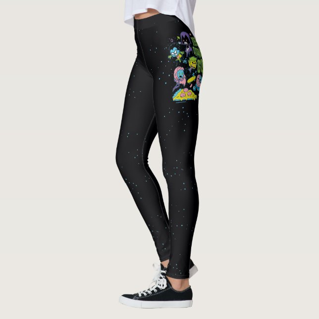 Teen Titans Go! | Gnarly 90's Pizza Graphic Leggings (Left)