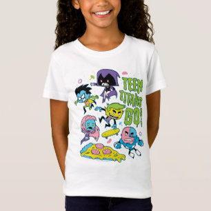 Teen Titans Go! Gnarly 90's Pizza Graphic T-Shirt