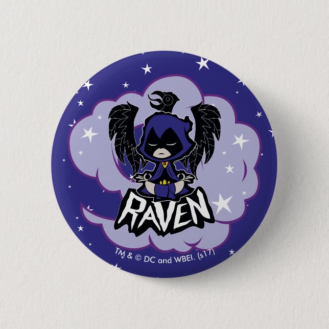 Teen Titans Go! | Raven Attack 6 Cm Round Badge (Front)