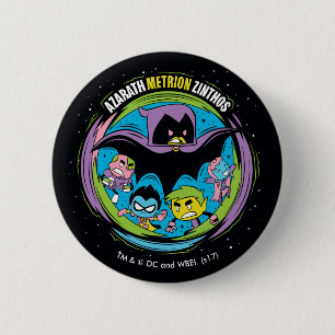 Teen Titans Go!   Raven "Azarath Metrion Zinthos" 6 Cm Round Badge