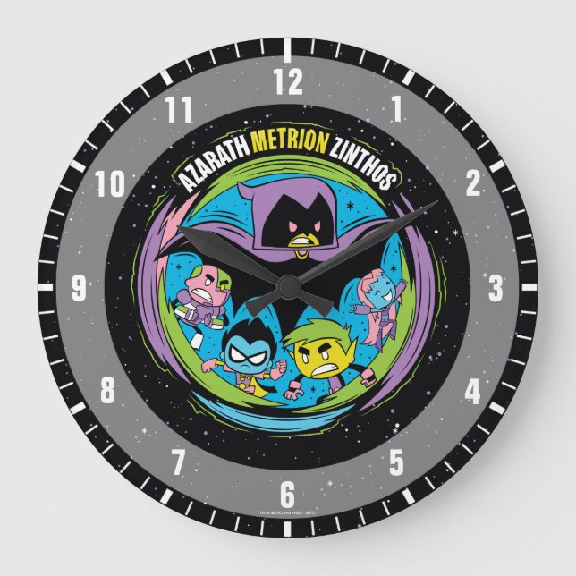Teen Titans Go! | Raven "Azarath Metrion Zinthos" Large Clock (Front)