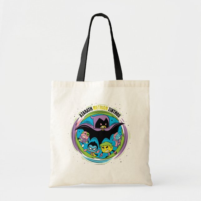 Teen Titans Go! | Raven "Azarath Metrion Zinthos" Tote Bag (Front)