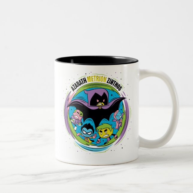 Teen Titans Go! | Raven "Azarath Metrion Zinthos" Two-Tone Coffee Mug (Right)