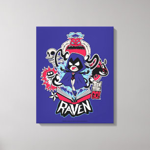 Teen Titans Go!   Raven Demonic Powers Graphic Canvas Print