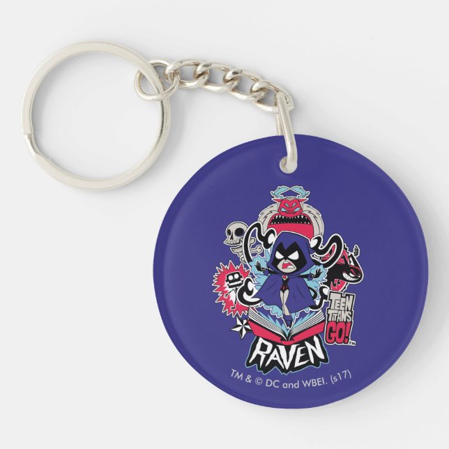 Teen Titans Go! | Raven Demonic Powers Graphic Key Ring (Front)