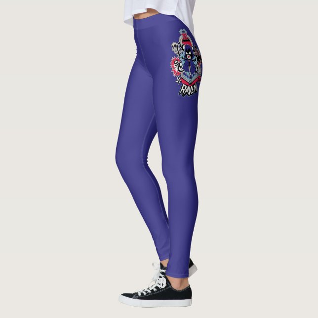 Teen Titans Go! | Raven Demonic Powers Graphic Leggings (Left)