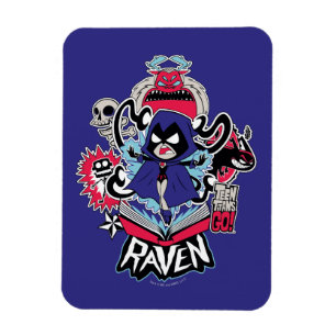 Teen Titans Go!   Raven Demonic Powers Graphic Magnet