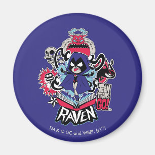 Teen Titans Go!   Raven Demonic Powers Graphic Magnet