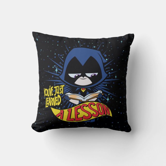 Teen Titans Go! | Raven "Learned A Lesson" Cushion (Front)