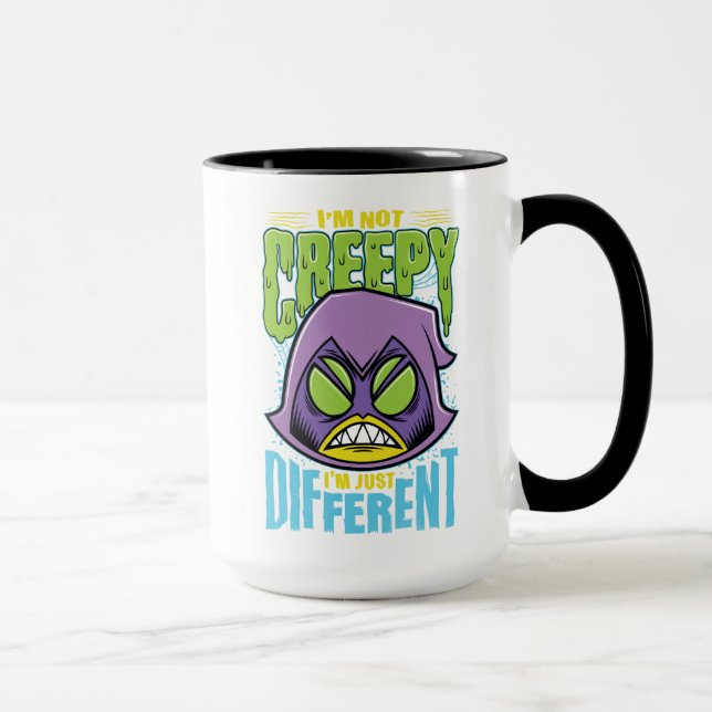Teen Titans Go! | Raven "Not Creepy I'm Different" Mug (Right)