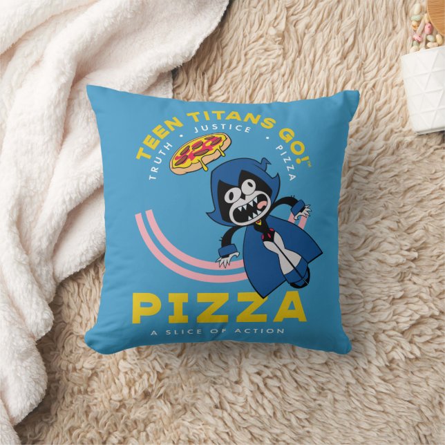 Teen Titans Go! Raven "Truth Justice Pizza" Cushion (Blanket)
