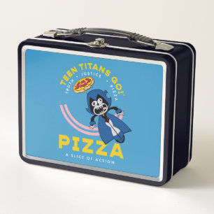 Teen Titans Go! Raven "Truth Justice Pizza" Metal Lunch Box