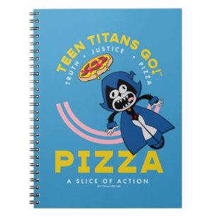 Teen Titans Go! Raven "Truth Justice Pizza" Notebook