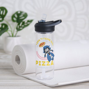 Teen Titans Go! Raven "Truth Justice Pizza" Water Bottle