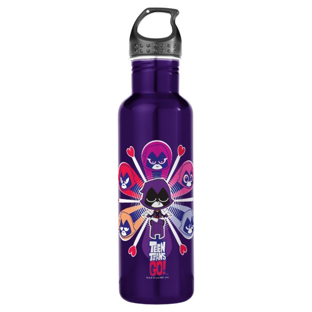 Teen Titans Go! | Raven's Emoticlones 710 Ml Water Bottle (Front)